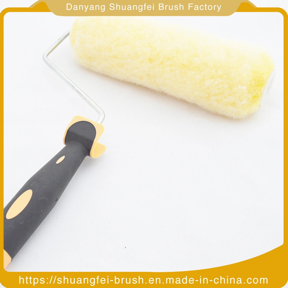 Economical and Practical Polyester/ Acrylic /Nylon/ Wool Paint Roller with Plastic Handle for All Painting