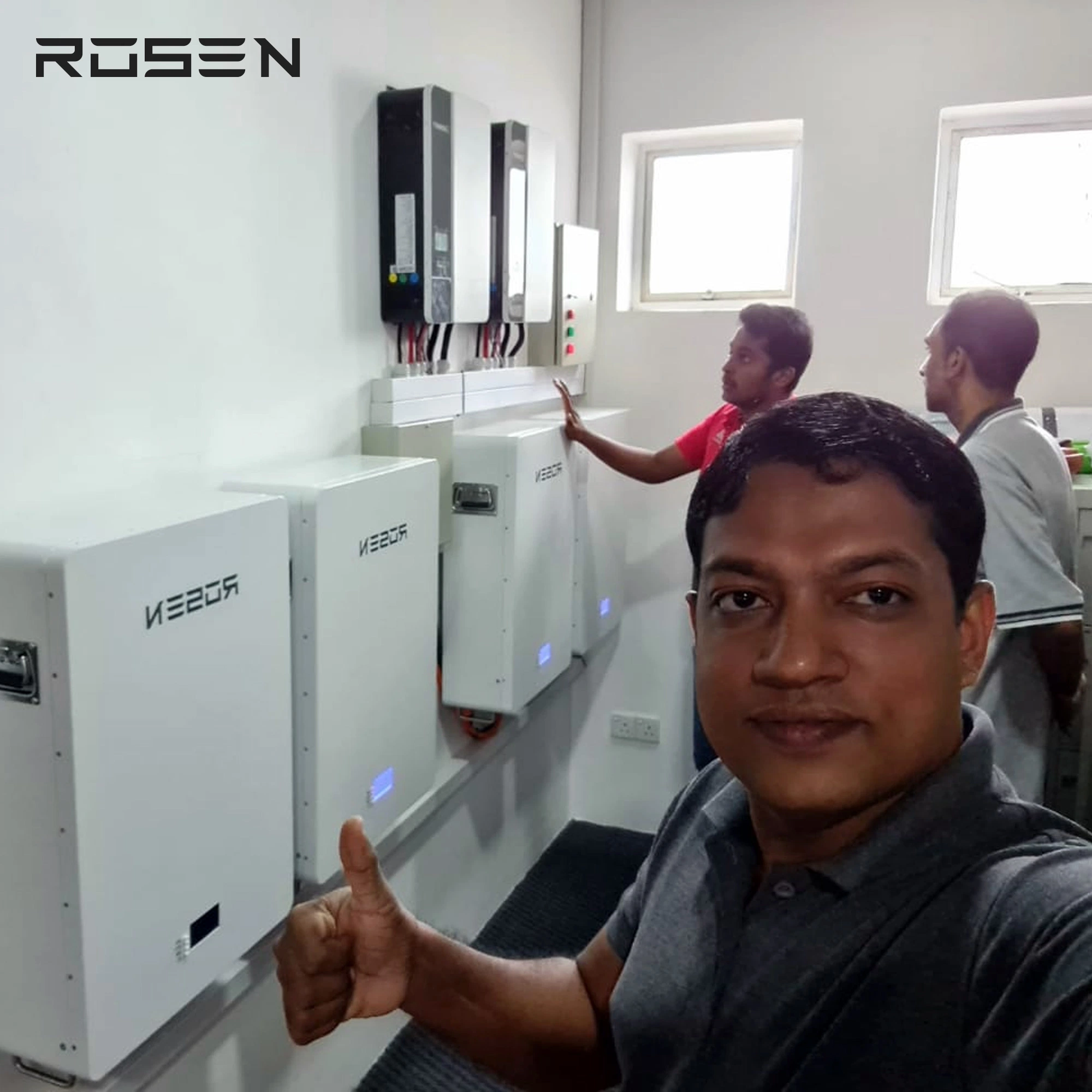 5KW 10KW a bateria de Íon de Lítio 51,2 V 200Ah Bateria de Lítio BMS compatível com inversor de híbridos