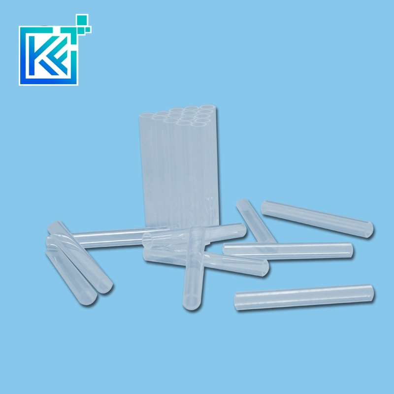 Manufacturer Customerization Wear-Resistant Anti-Corrosion High Temperature Heat-Treatmen Insulation Labware Short Single-Bore Quartz Glass Tubes Pipes