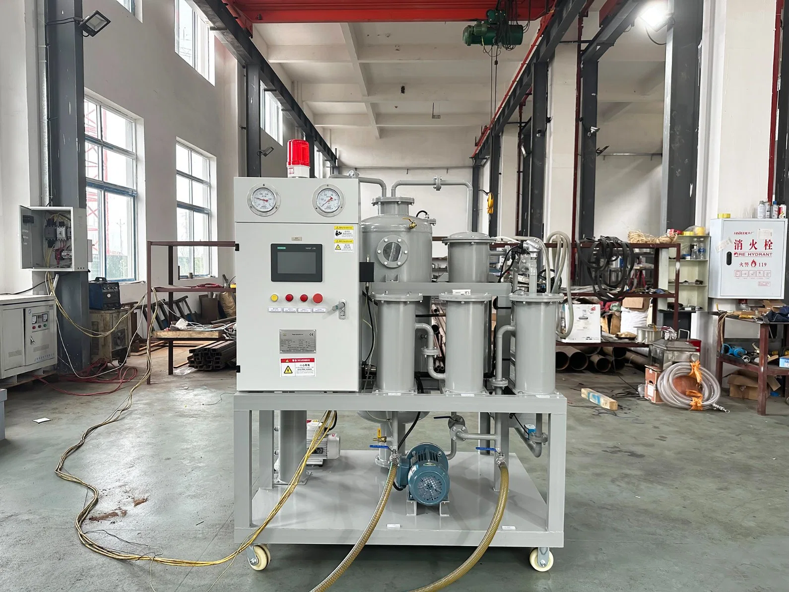 Vacuum Oil Filter Outlet Hydraulic Oil Purification Equipment