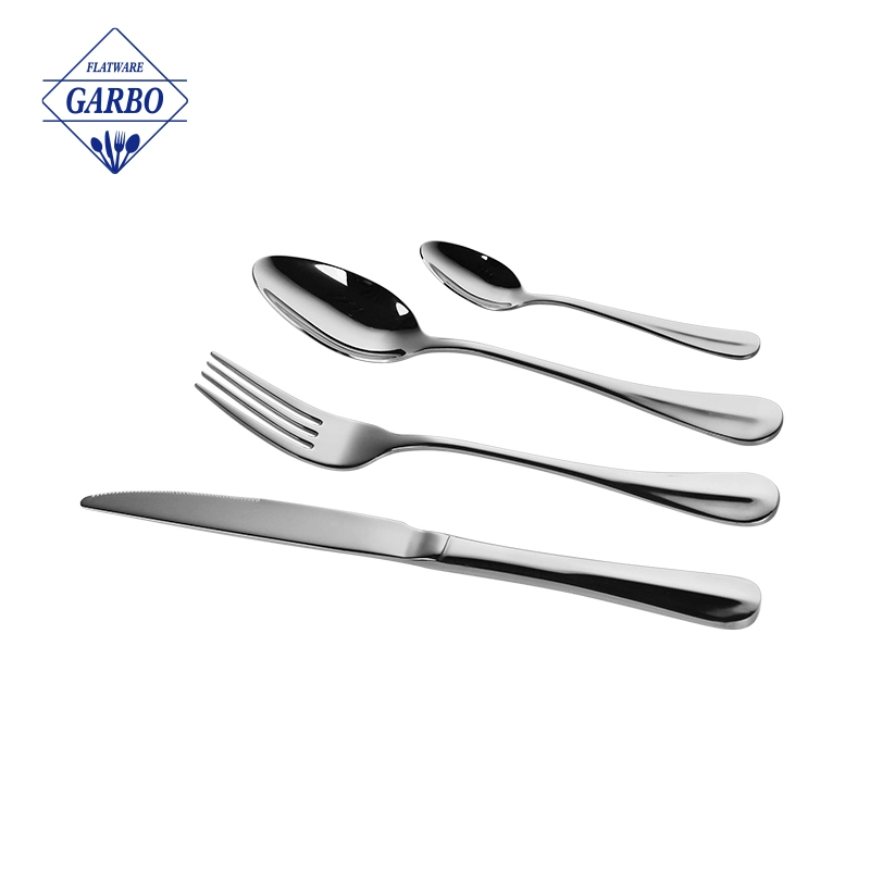 Daily Use Silverware Flatware 18/8 Stainless Steel Tea Spoon Ice Coffee Spoon 1PCS 2PCS 3PCS Card Park Cutlery Dinner Set for Supermarket