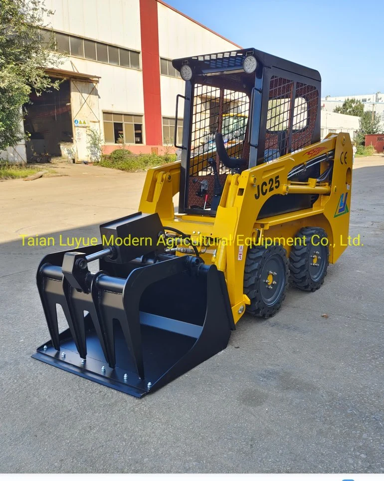 25HP Mini Wheel Skid Steer Loader with Attachments Euro Stage V Engine