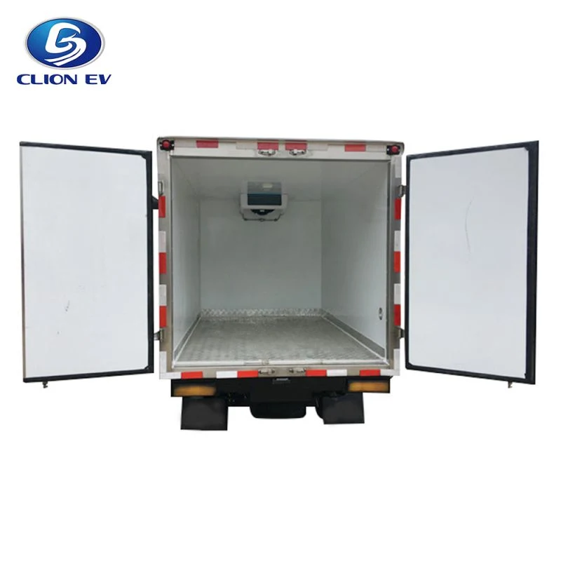Electric Refrigerated Box Truck Mini Electric Cargo Van with 1.5 Ton Payload