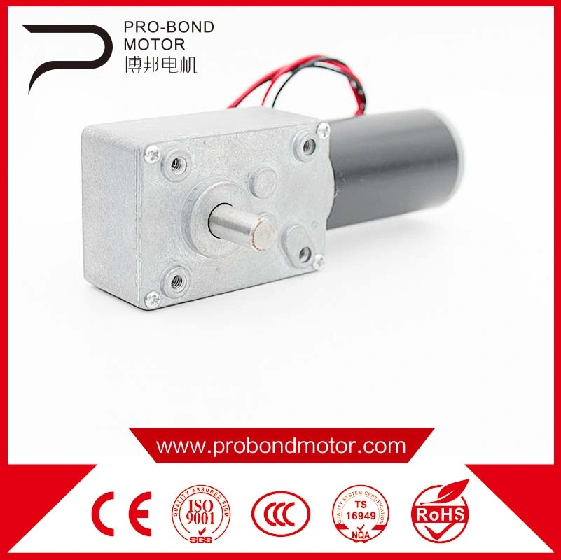 Big Power 12V fase Micro cepillado 6 eléctrico DC Gear Motor de gusano para máquina textil