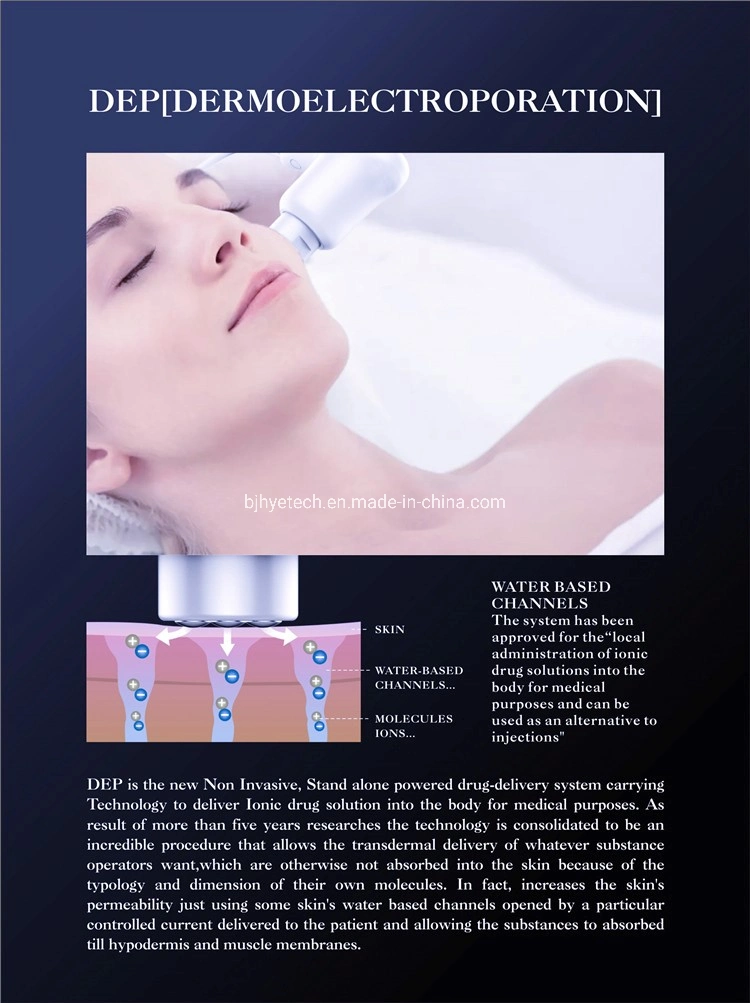 Deepba DEP Ultra Guided Wrinkle Removal Water Light Moisturizing Skin Tightening Ion Introduction Vibration Beauty