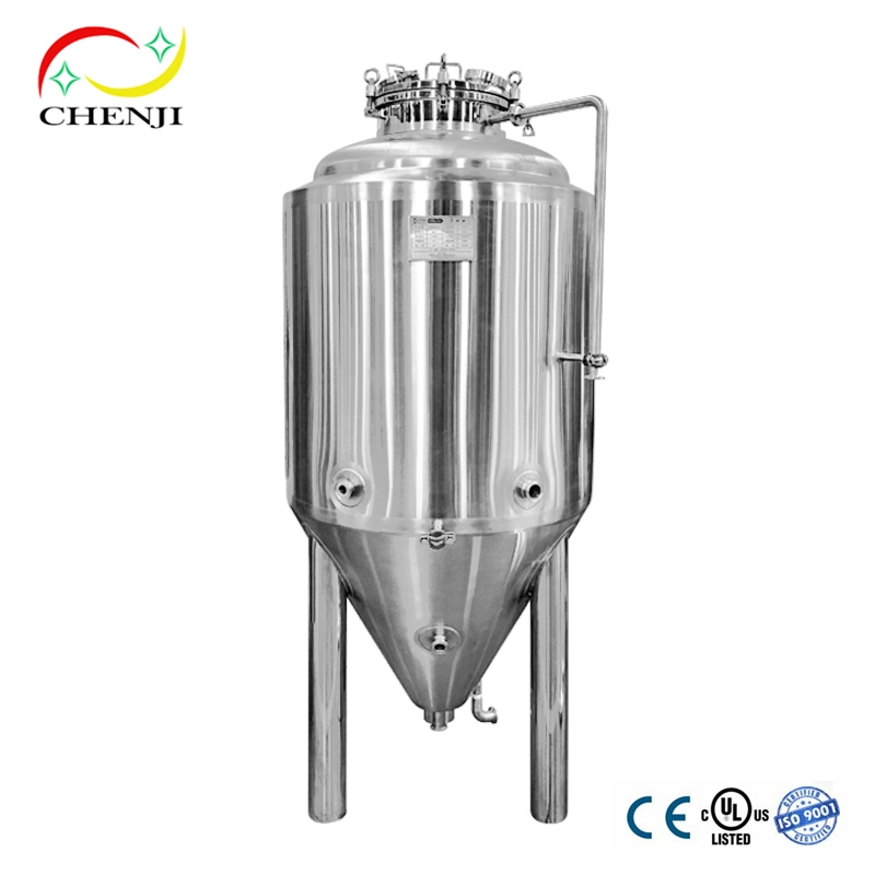 800L 10hl 1000L Per Batch Touch Screen Automatic/Digital Display Semi-Auto Controlling Fermentation Tank Price