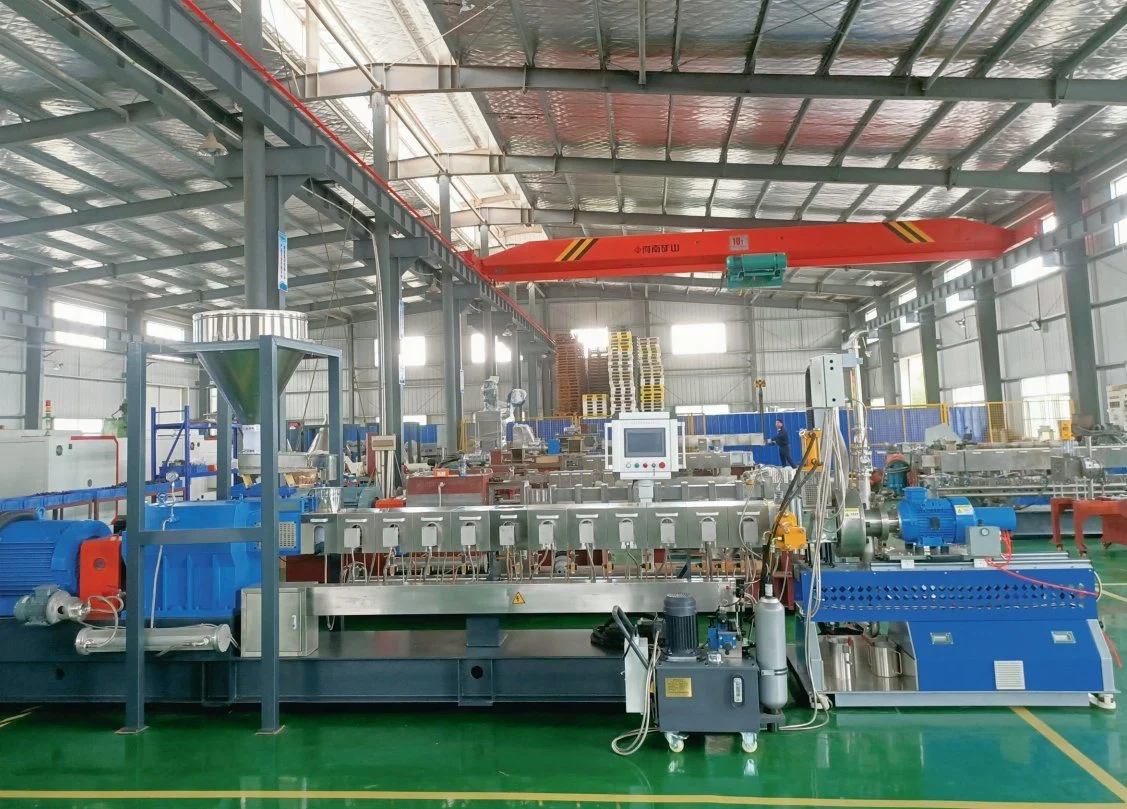 Plastic Film/ Pipe Production Line Double Tape Single Screw Extruder