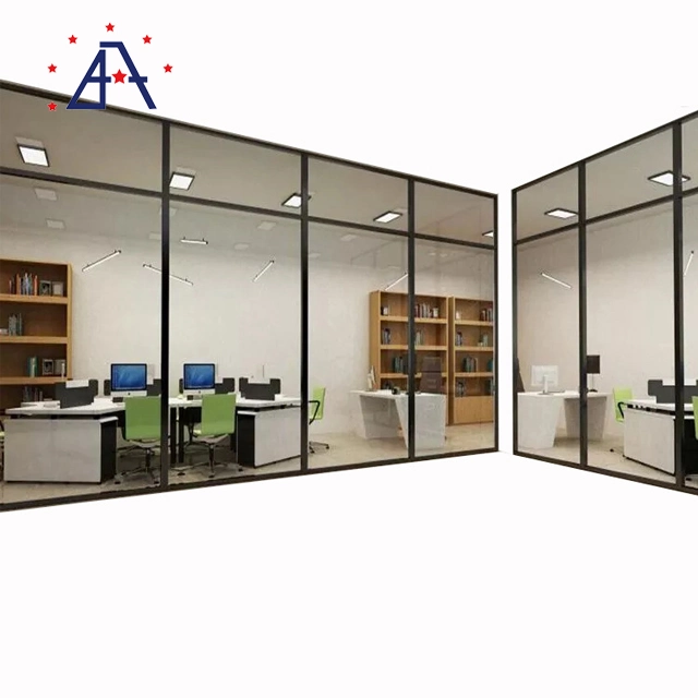 High quality/High cost performance  Aluminium Office Sliding Tempered Toughened Laminated Glass Walls Partitions