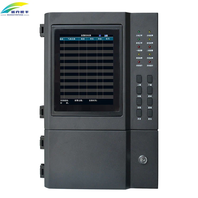 China Nkyf LCD Display Fixed Gas Alarm Controller System with Large Touch Screen Colored Gas Control Panel