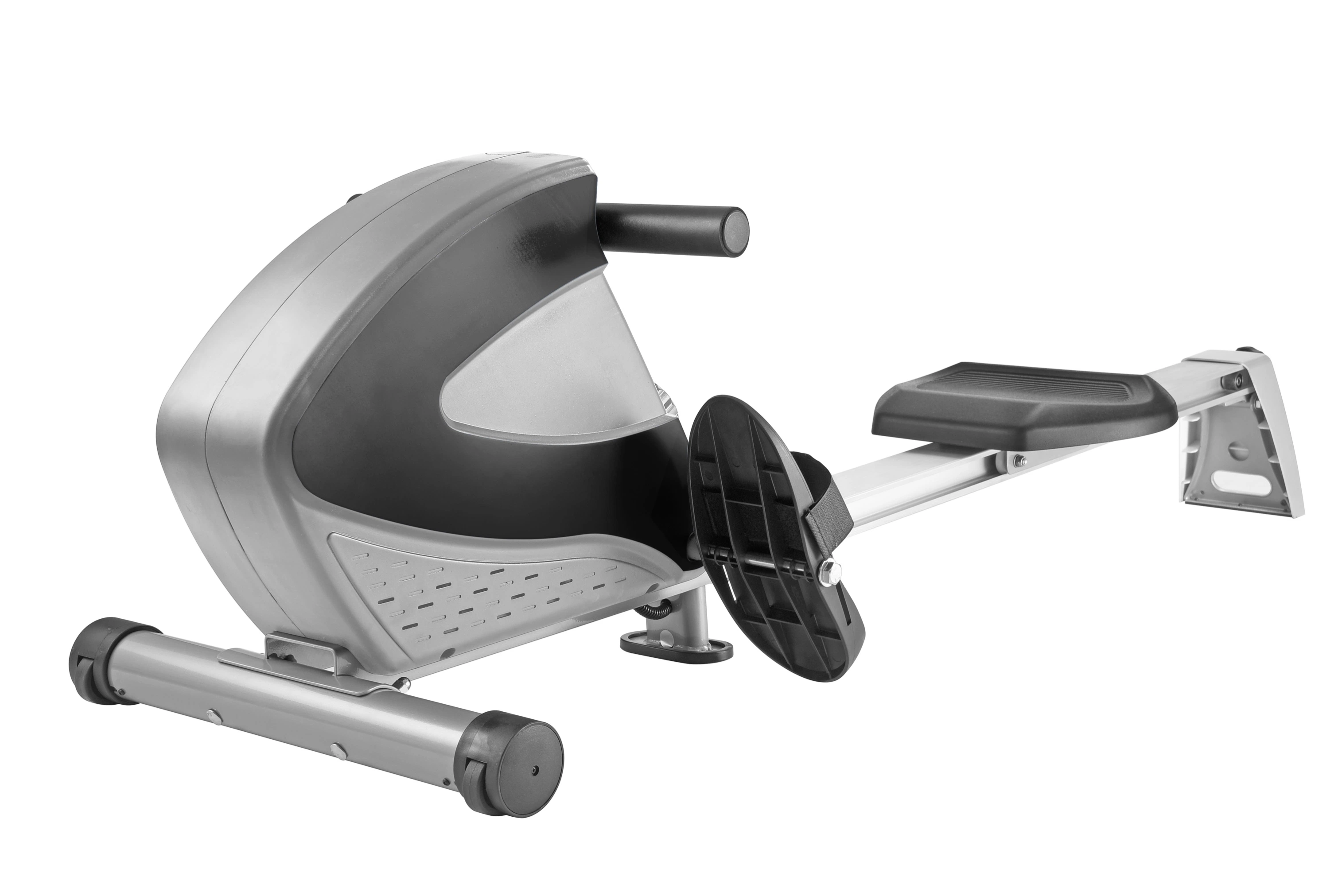 Digital Monitor Inclined Slide Rail Fitness Rowing Machine