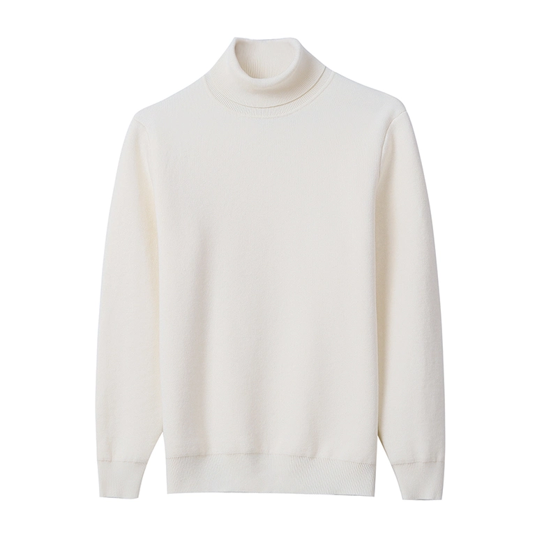 Men's Fashion Autumn Winter Cotton Acrylic Classic Turtleneck Jumper Sweater