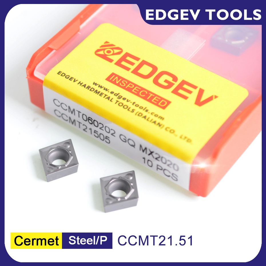 Edgev Ccmt060202 Ccmt060204 CNC أدوات الدوران الداخلية أدوات مضجر الصلب HQ Tn60 Carbide