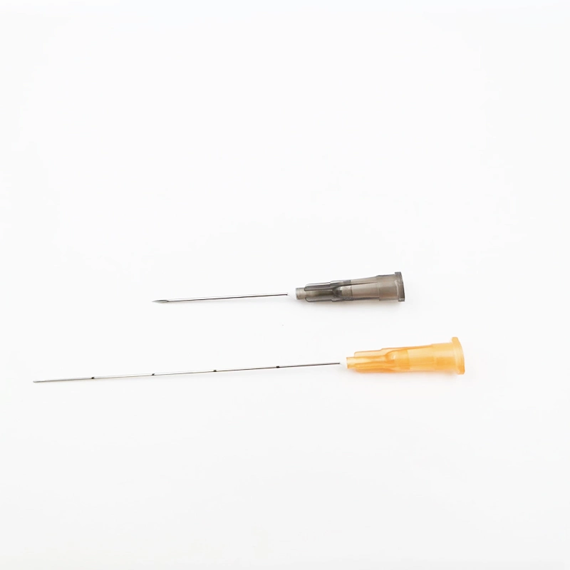 Agulhas hipodérmicas estéreis descartáveis para uso médico CE ISO para seringa de injeção
