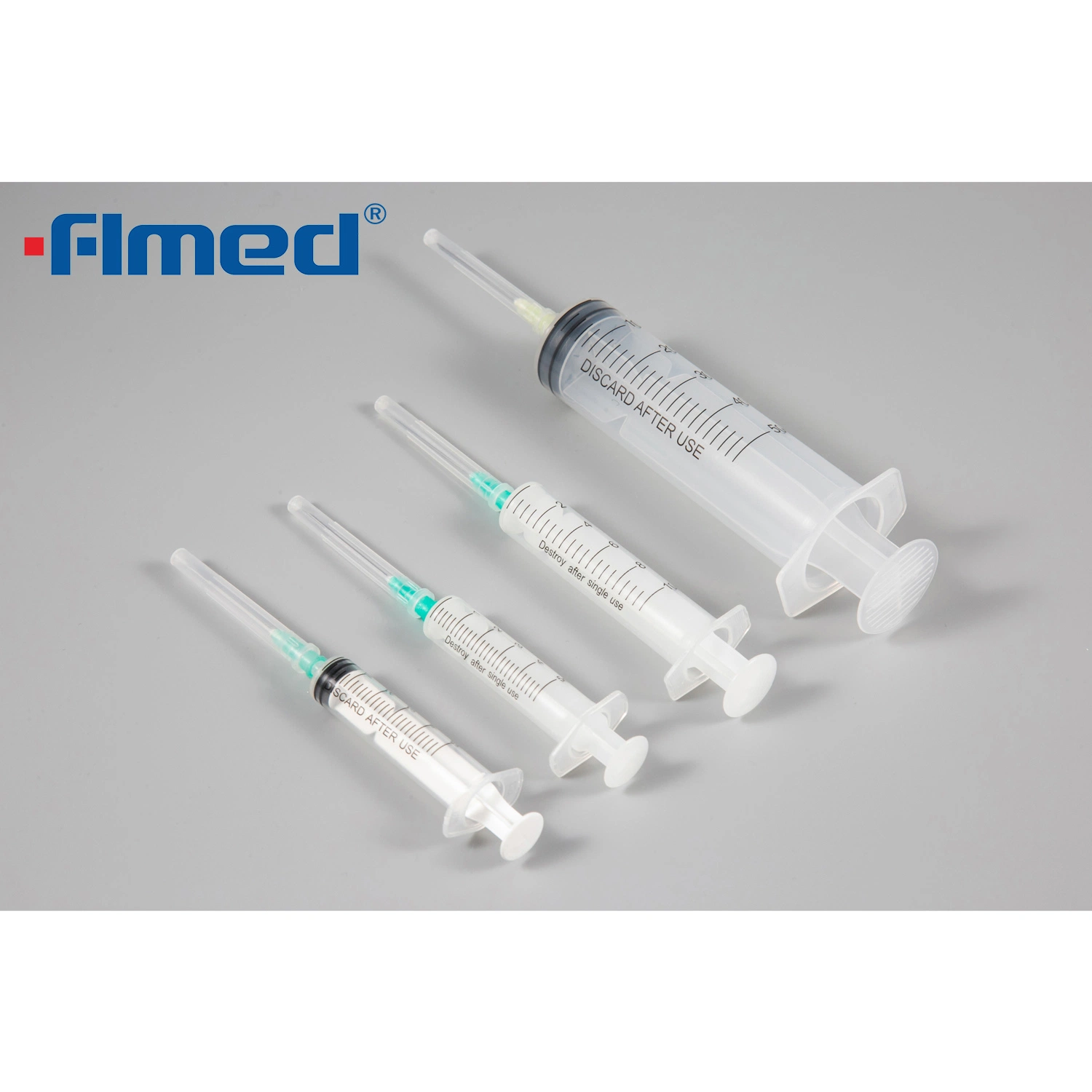 Disposable Medical Syringe with Injection Needle 1cc 2cc 3cc 5cc 10cc 20cc 50cc ISO13485 and CE Approval
