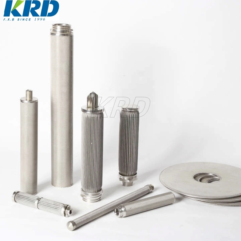 Krd Competitive Price Alternative Oil Filter Metal Sintered Filter Element