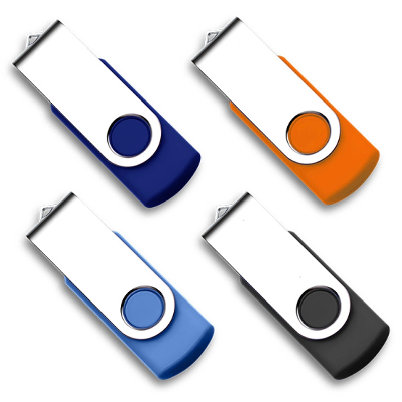 1GB, 2GB, 4GB Pen Drive USB giratório do logotipo