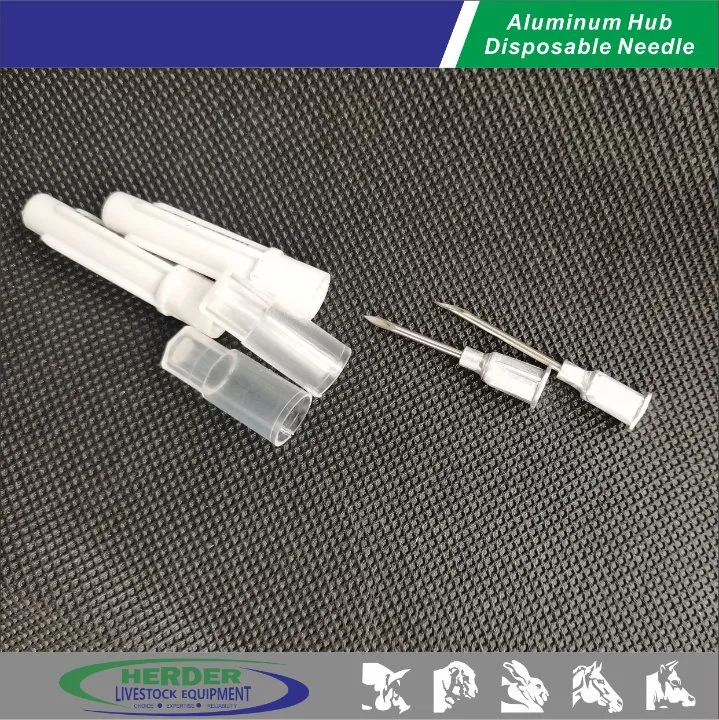 Aluminium Hub Veterinary Hypodermic Nadel für Tierimpfstoff