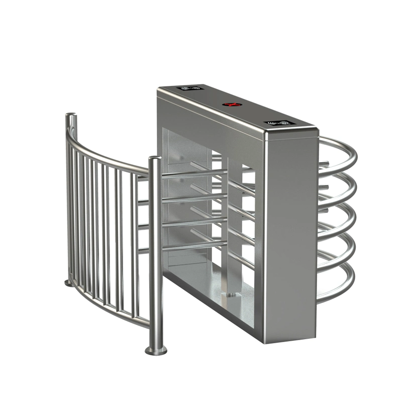 Latest Technology Half Height Turnstile with Biometric Identification with Time, Work Attendance/ Automatic RFID LED Ditector