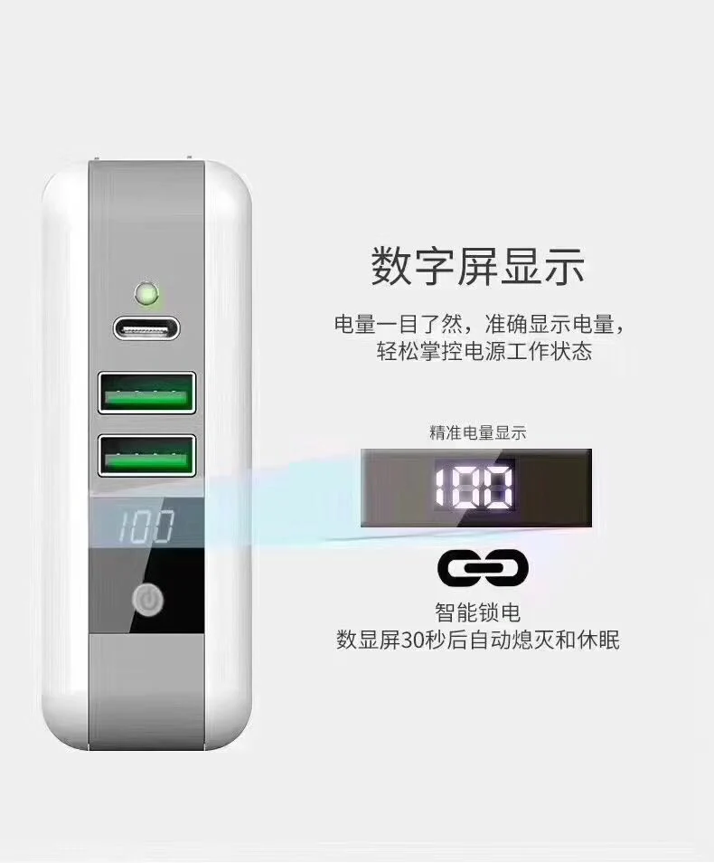 Qi Wireless Power Bank Charger with Global Travel Charger 6700mAh