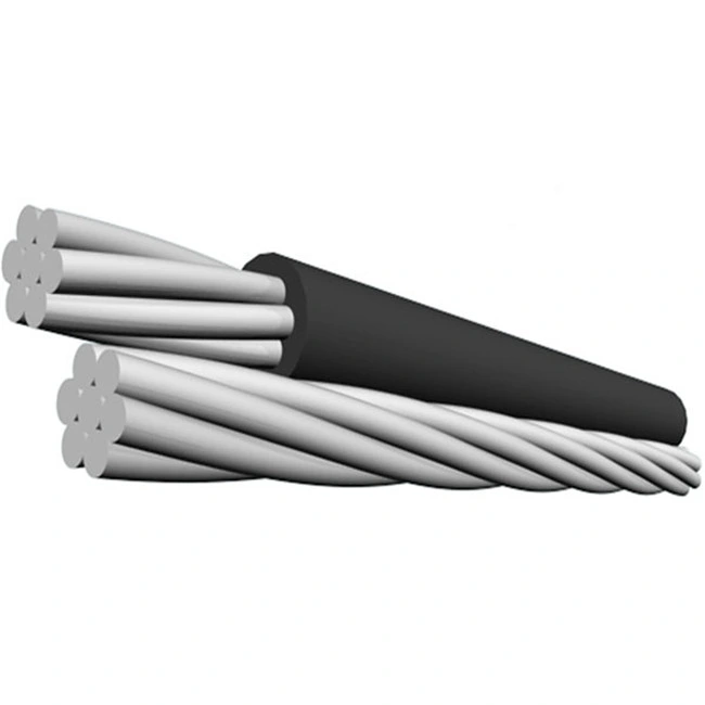 Aislamiento de PVC Antena eléctrica sobrecarga Quadruplex de paquete de aluminio a doble cara cables ABC