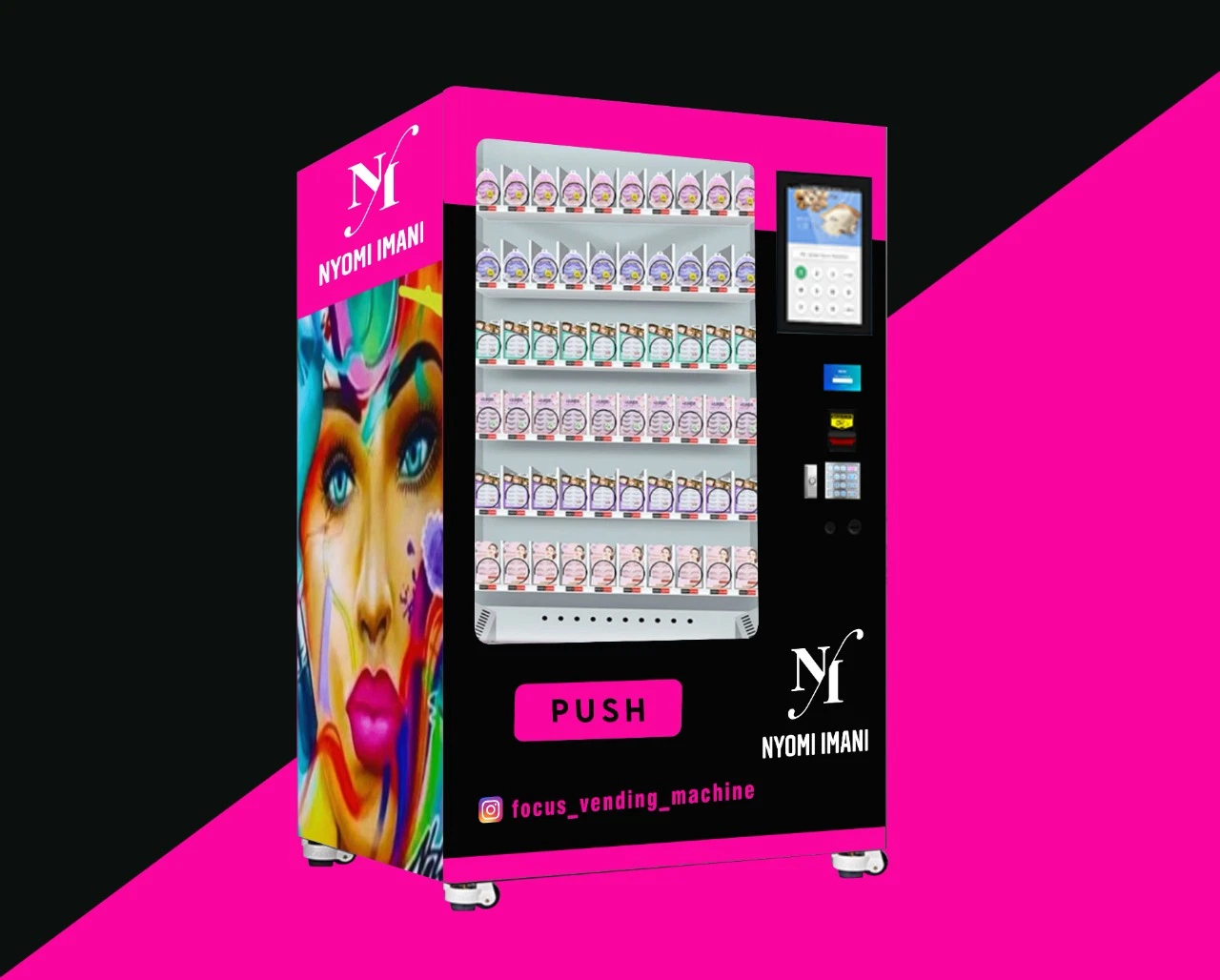 Custom Nail Polish Vending Machine with Free Customized Design