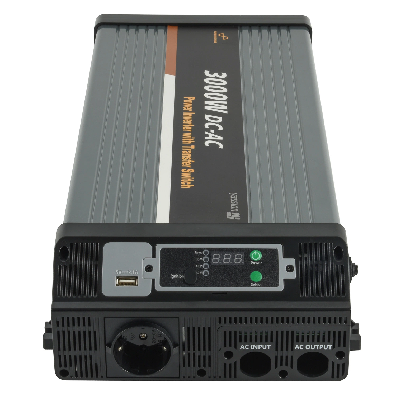 CE, FCC, E-MARK Approved DC to AC 3000 Watt Power Inverter with AC Transfer