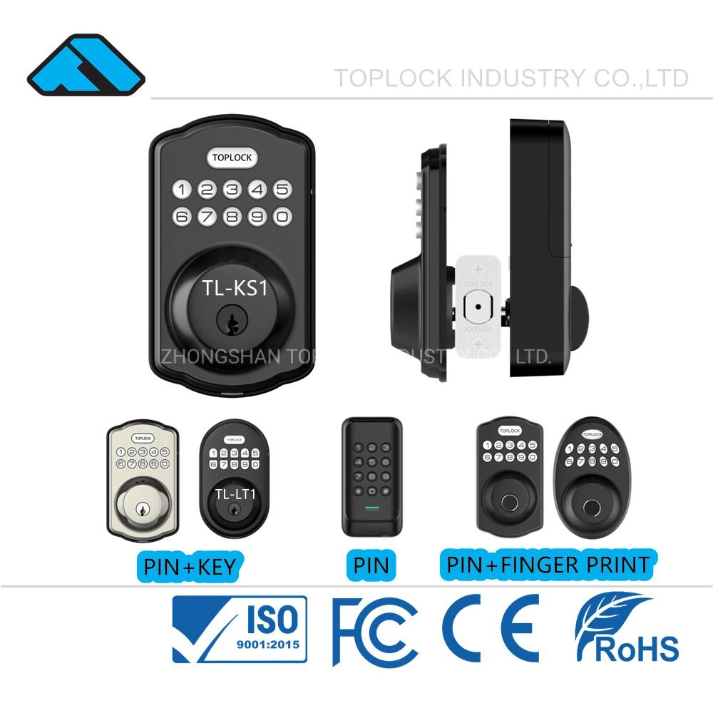 RoHS Factory Smart Electric Electronic Pin Code Digital Fingerprint Key Door Lock