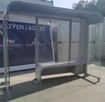 Estación de autobuses de energía solar al aire libre y el panel solar de autobuses de refugio Diseño