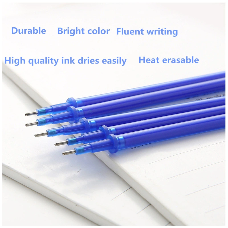 Heißer Verkauf Crystal Blue 0,5mm Heat Erasable Pen Nachfüllpack für Bürostudenten