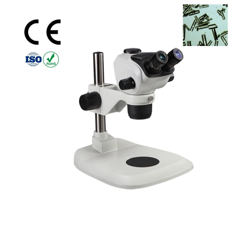 Laboratory Portable Binocular Zoom-Stereo Microscope with High Zoom Ratio 1: 6.8