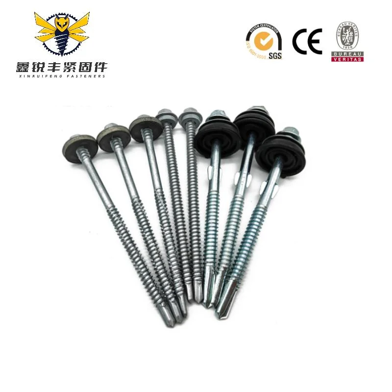 Stainless Steel Full/Half Threaded Roof Hexagon Head with Double Wing Self-Drilling Screws