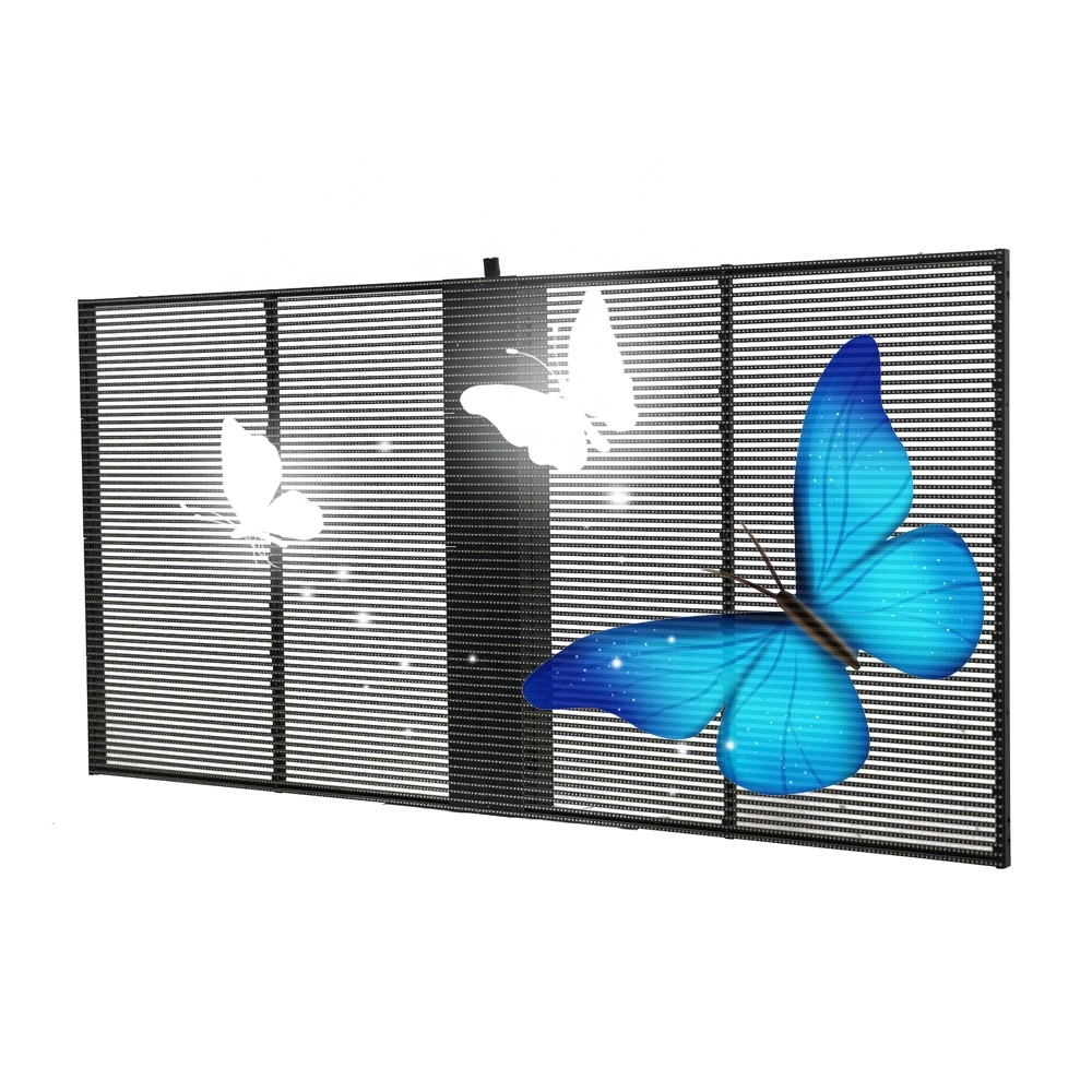 Innovative Transparent Window Outdoor LED Sign for Glass LED Wall