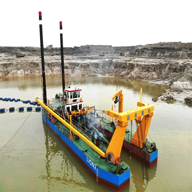 Hydraulischer Dieselmotor-Dredger/Elektromotorschiff/Ankerboom/Fluss-Sandpumpe Maschinen / Schneider Saugaushub Ausrüstung in River Dredge / See verwendet Schlamm