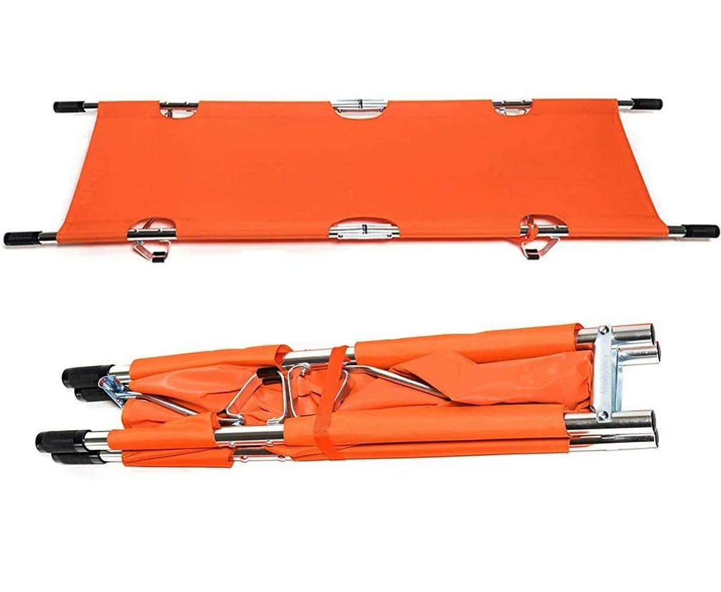 Steel Medical Ambulance Fireproofing Waterproof Foldable Emergency Stretcher