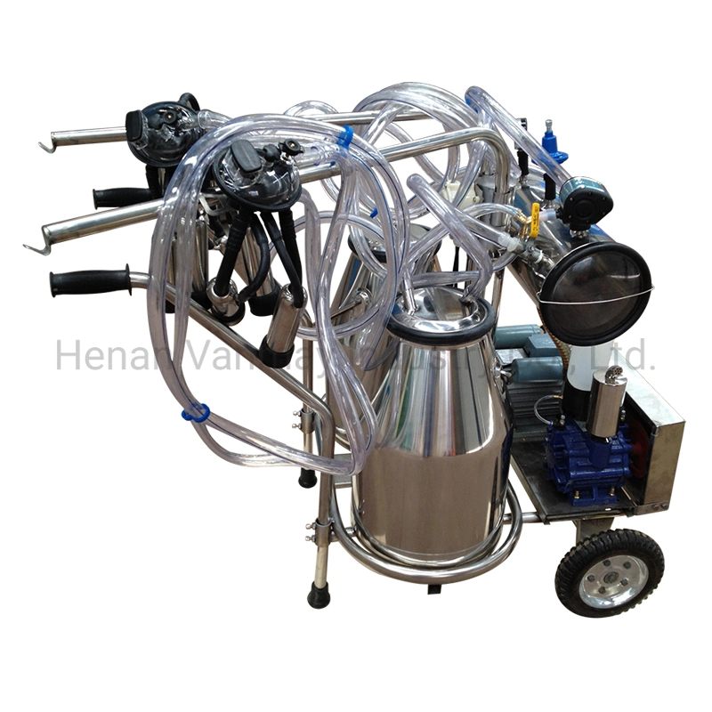 Electric and Gasoline Vacuum Double Cow Milking Machine