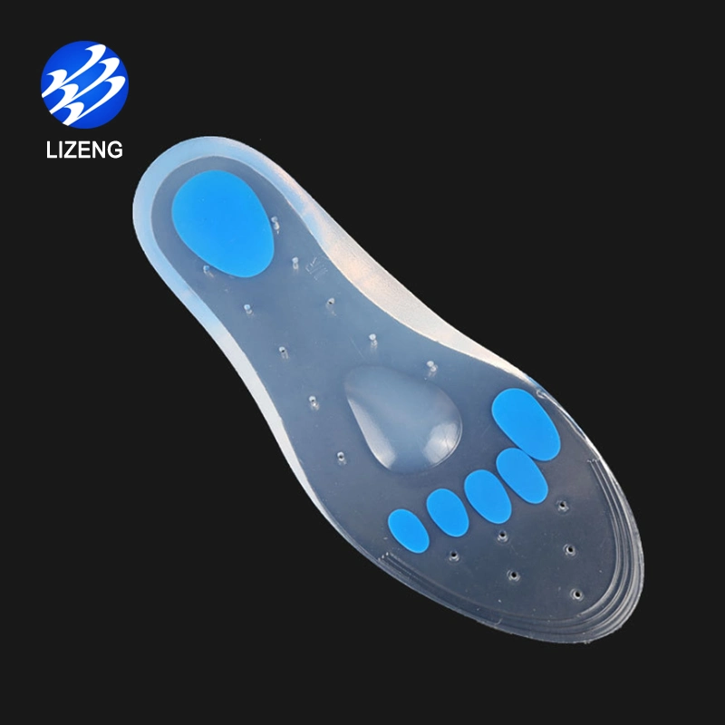 Silicone macio confortável Insoles diabéticas plantar Fasciitis almofada macia