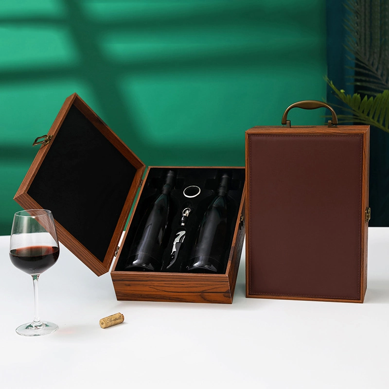 Wood Box Wine Packing Box Wooden Tea Boxes Wood Wooden Decanter Box Natural Wood Box