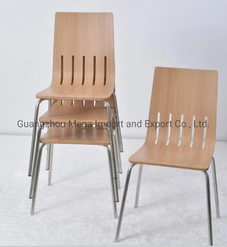 Mobiliario de silla de restaurante Bentwood de diseño sencillo