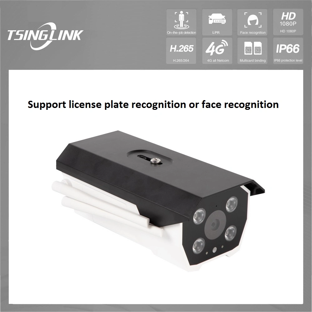 6mm 1080p HD Lens Car License Plate Recognition Intelligent Bullet Cámara IP