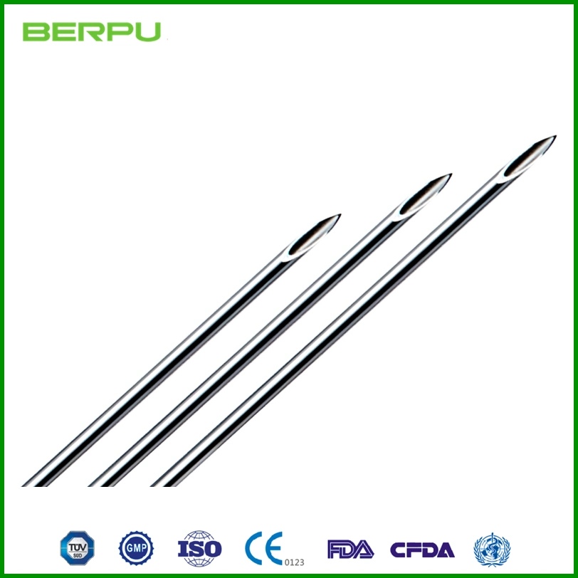 Manufacturing and Supplying Not Sterile Hypodermic Needle Cannula Made of Stainless Steel SUS304 with Short&Long and Thick&Thin Needle Tube 11g-34G