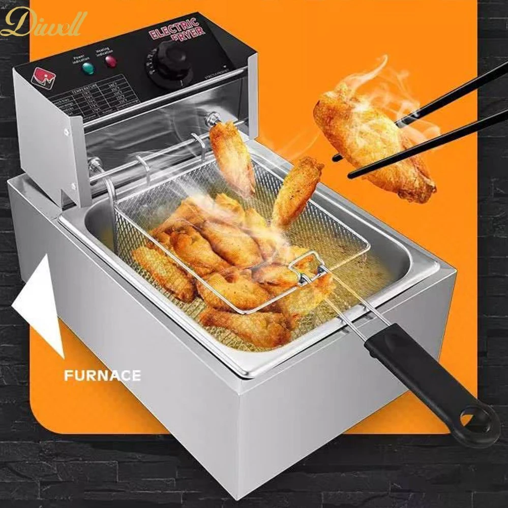 Catering Equipment Dual Tank Potato Chip Fryer Electrical Deep Fryer with Drain