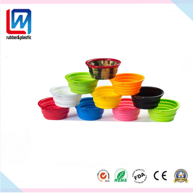 TPE PE PP Silicone Pet Food Water Bowl for Pet Cat Dog