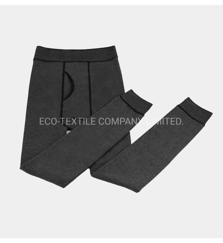 Super Grade Warm-Keeping Natural Camel Velvet Men; S Thermal Pants for Winter Season