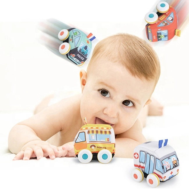 Baby Mini Cartoon Tuch Soft Car Spielzeug Kleinkinder Soft Fahrzeug Spielzeug Kleinkind Tuch Material Bus Taxi Spielzeug Baby Spielzeug Auto Niedliche Weiche Spielzeuge