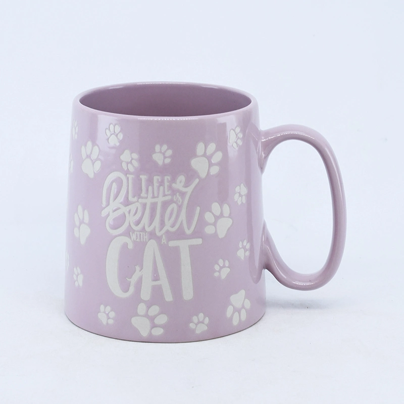 16oz/17 Oz /18 Oz dos colores Glaze taza de café / taza de cerámica para regalo, promoción o uso diario y ventas directas de fábrica y aceptar personalizado, logotipo de impresión