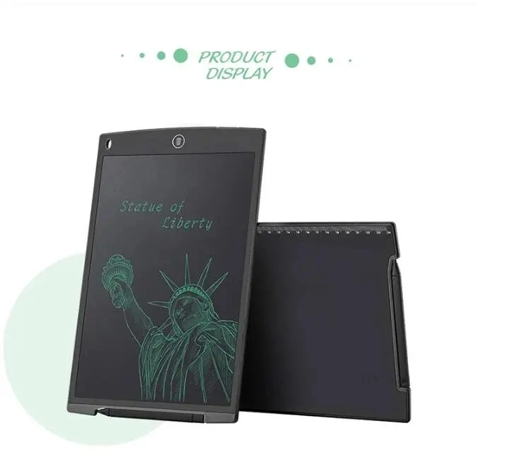 Drawing Pad, 12 Inch Touch Pad, Office Memo Doodle Board, Message Doodle Drawing Board, Doodle Pad with Erase Button and Lock-Gift, LCD Writing Tablet