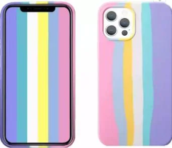 حقيبة Rainbow Silicone للهاتف iPhone 14 13 12 11 PRO Max Wholesale/Supplier with High quality/High cost performance  Phone Back (نسخة الهاتف عالية الجودة) الغطاء