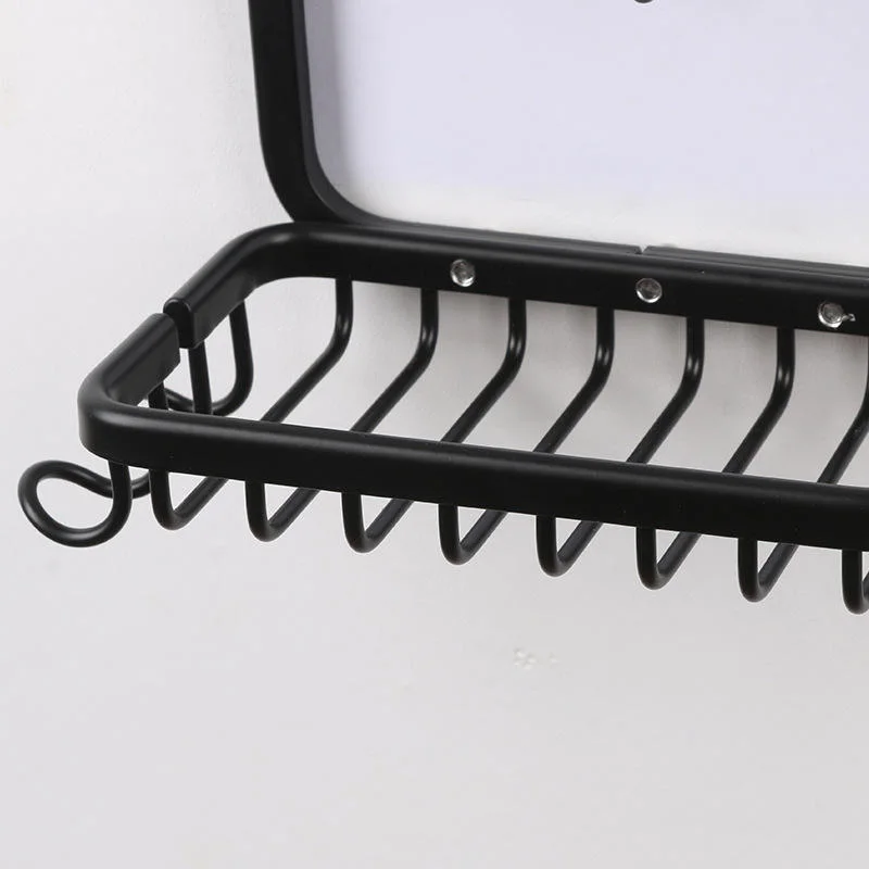 Grand argent noir résistant à la rouille pendaison étagère rack aucun métal de foret Rangement salle de bains avec douche de l'organiseur Caddy 10 crochets