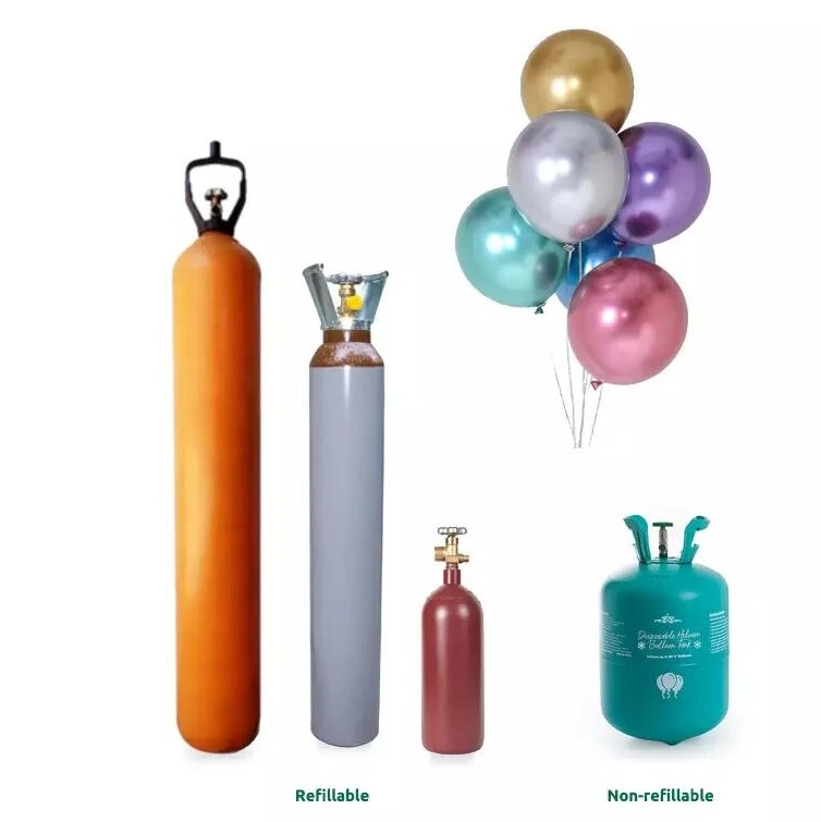 Disposable Helium Gas Tank 22.3L 13.4L 7L Portable Helium Gas Cylinder for Balloons Helium Gas