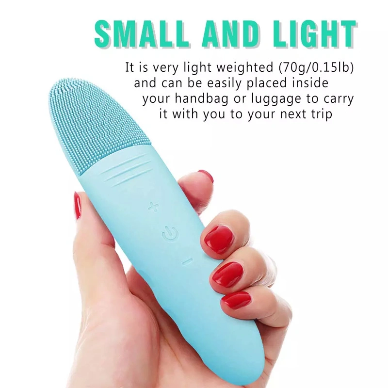 Portable Face Cleaning Massager Silicone Facial Brush Beauty Device